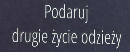 Zbiórka odzieży używanej