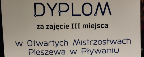 Brązowy medal w pływaniu